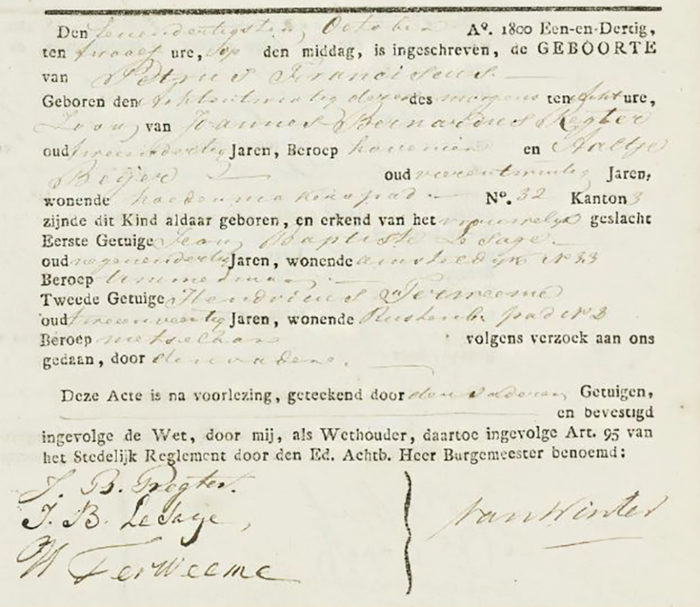 Wegwijs Burgerlijke Stand Amsterdam  Uit de oude Koektrommel